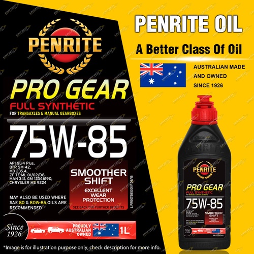 Penrite Pro Gear Full Synthetic Manual Gearbox Oil Premium 75W-85 1L