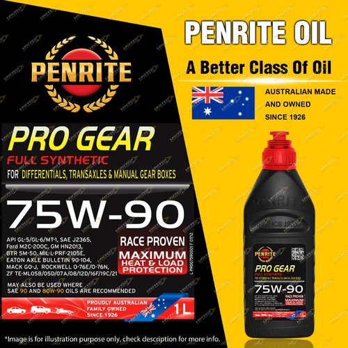 Penrite Pro Gear Full Synthetic Manual Gearbox Oil Premium 75W-90 1L