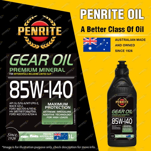 Penrite Premium Mineral GEAR OIL 85W-140 Gear Differential Oil 1L