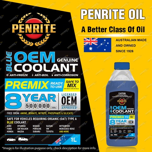 Penrite Blue OEM Coolant Premix Engine Coolant for cooling system 1L