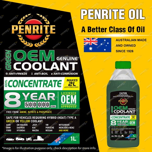 Penrite Green OEM Coolant Concentrate Engine Coolant for cooling system 1L