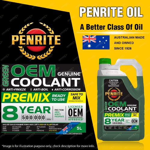 Penrite Green OEM Coolant Premix Engine Coolant for cooling system 5L