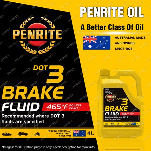 Penrite Dot 3 Brake Fluid Full Synthetic Premium for brake & clutch 4L