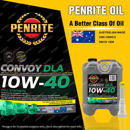 Penrite Full Synthetic Convoy DLA 10W-40 Engine Oil 20L - Premium Quality