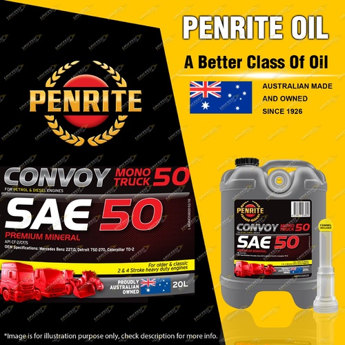 Penrite Premium Mineral Convoy Mono Truck 50 Engine Oil 20L - Premium Quality