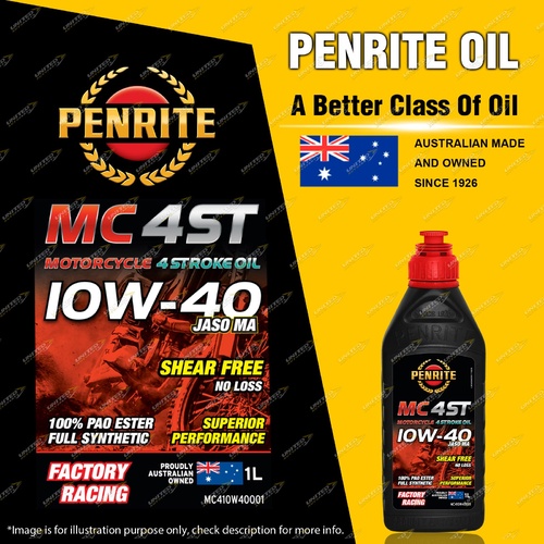 Penrite MC-4ST 10W-40 100% PAO & ESTER Motorcycle Engine Oil Premium 1L