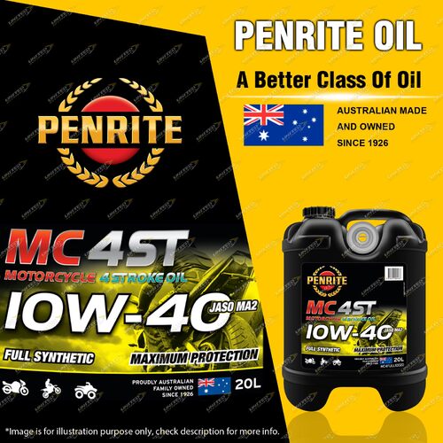 Penrite MC-4ST Full Synthetic 10W-40 Motorcycle 4 Stroke Engine Oil 20L