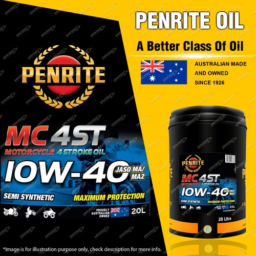 Penrite Semi Synthetic MC-4ST 10W-40 Motorcycle 4 stroke Engine Oil 20L