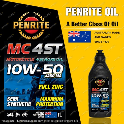 Penrite Semi Synthetic MC-4ST 10W-50 Motorcycle 4 stroke Engine Oil 1L