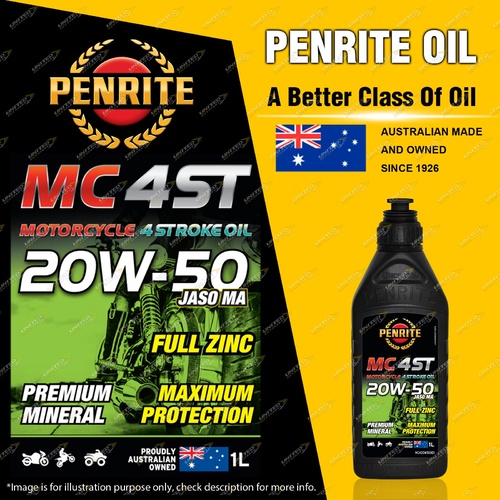 Penrite MC-4ST Premium Mineral 20W-50 Motorcycle 4 Stroke Engine Oil 1L