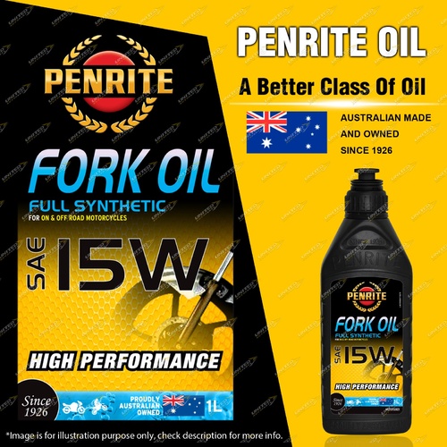 Penrite Full Synthetic MC Fork Oil 15 very high viscosity index fluid 1L