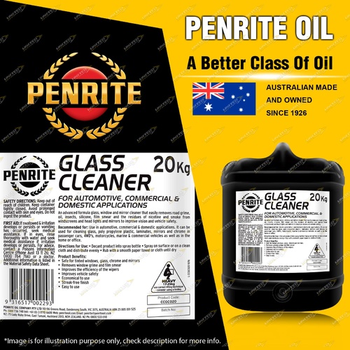 Penrite Glass Cleaner advanced formula glass window mirror cleaner 20L