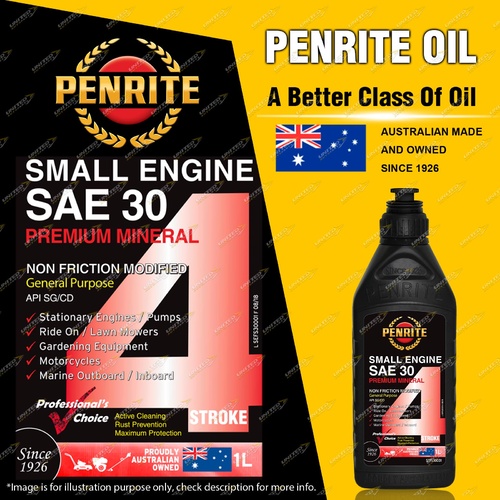 Penrite Premium Mineral SMALL ENGINE 4 STROKE SAE 30 Engine Oil 1L