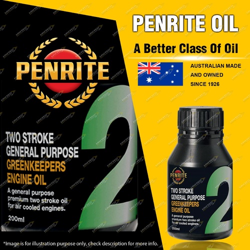 Penrite Premium Mineral GREENKEEPERS 2 STROKE OIL Engine Oil 200ml