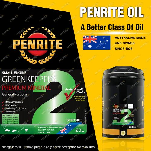 Penrite Premium Mineral GREENKEEPERS 2 STROKE OIL Engine Oil 20L Premium Quality