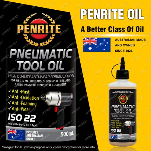 Penrite Pneumatic Tool Oil ISO 22 grade zinc free hydraulic oil 500ml