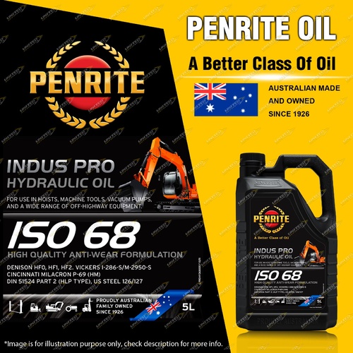 Penrite Indus Pro Hydraulic oil 68 Premium mineral ISO 68 low zinc 5L