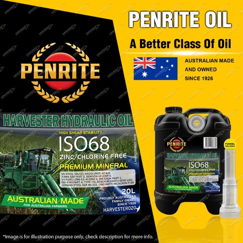 Penrite Harvester Hydraulic Oil Premium mineral zinc chlorine free 20L