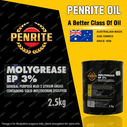 Penrite Molygrease EP 3% all purpose NLGI 2 high temperature Grease 2.5KG