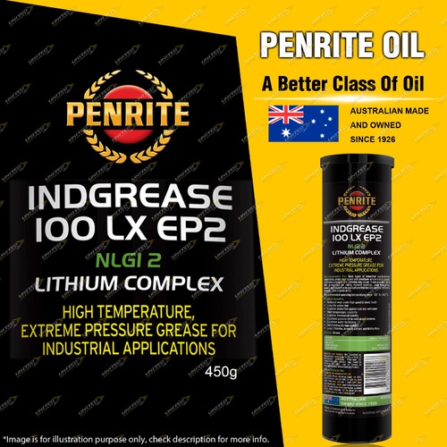 Penrite Indgrease 100LX EP2 Premium NLGI 2 lithium complex grease 450g