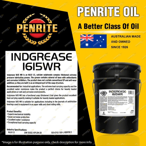 Penrite Indgrease 1615WR NLGI 1.5 extreme pressure lubricating grease 20KG