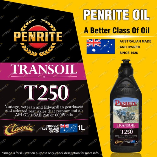 Penrite Transoil SAE 250 Premium non EP API GL-1 gear oil 1L - Premium Quality