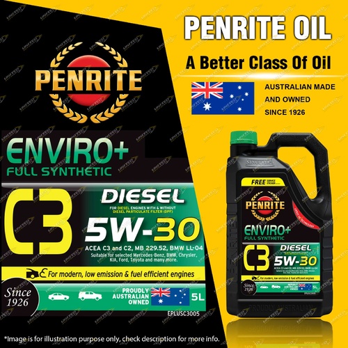 Penrite Enviro+ C3 5W-30 Engine Oil 5L for Audi A1 A3 A4 A5 A6 A7 A8 Quattro C6