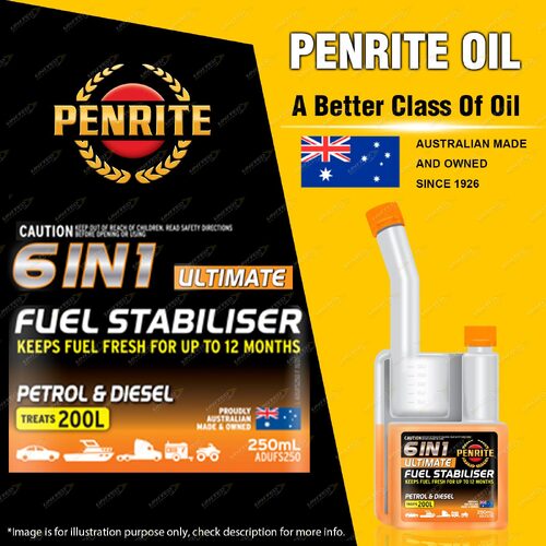 Penrite Ultimate Fuel Stabiliser 250ML Keeps Fuel Fresh - ADUFS250