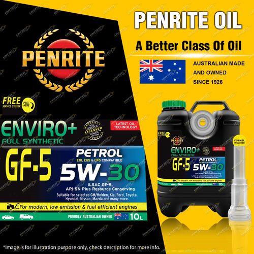 Penrite Enviro+ GF5 5W30 Engine Oil 10L for BMW 1 2 3 i M Series E87 E92 E36 F34