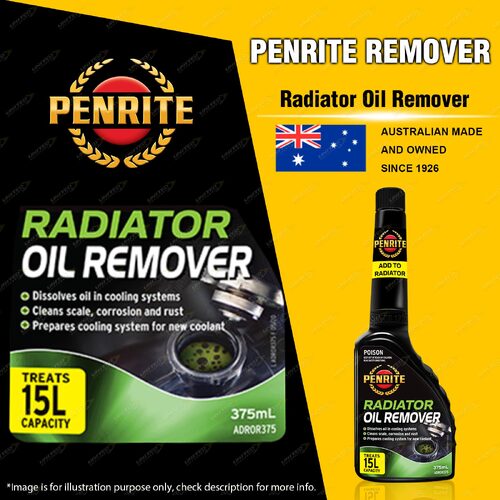 Penrite Radiator Coolant Oil Remover Additive 375ml Treats 15 Liters