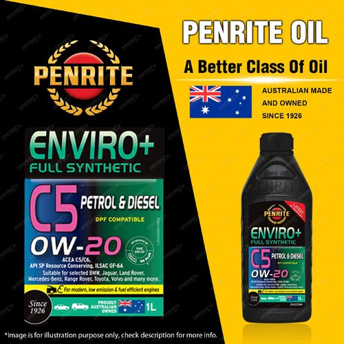 Penrite Full Synthetic Enviro+ C5 0W-20 Engine Oil 1L DPF Compatible