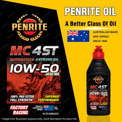 Penrite Full Synthetic MC-4ST FS 10W-50 Engine Oil 1L 100% PAO ESTR