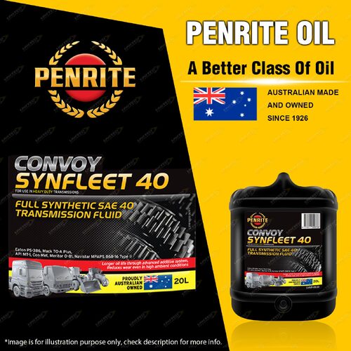 1 x Penrite Full Synthetic Convoy Synfleet 40 SAE 40 Engine Oil 20L