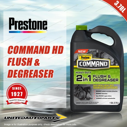 Prestone Command Heavy Duty 2 in 1 Flush Degreaser 3.78L Premium Quality