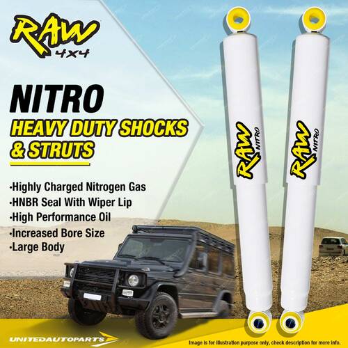 Pair Rear Raw 4x4 Nitro Shock Absorbers 2 Inch Lift for HOLDEN COLORADO RC