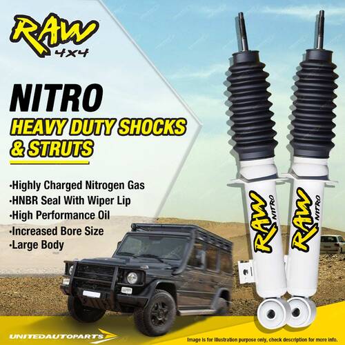 Pair Front Raw 4x4 Nitro Struts 2 Inch 50mm Lift for MAZDA BT50 2011 on