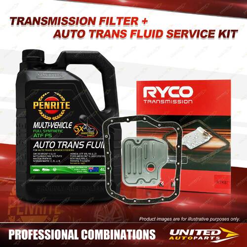 Ryco Transmission Filter + Penrite ATF Fluid for Toyota Camry ACV40R AHV40R 2.4