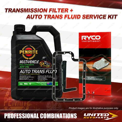 Ryco Transmission Filter + Penrite ATF Fluid for ford F250 F350 RN V8 5.4L 7.3L