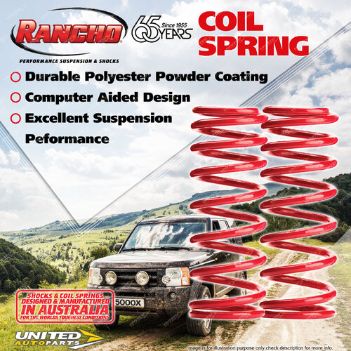 Front Rancho 50mm Lift 0KG-GVM Load Coil Springs for LDV T60 SK8C 2.8DT 07/17-On