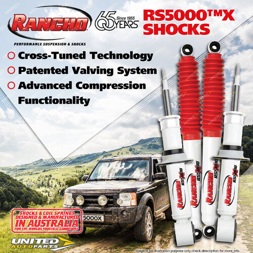 Front + Rear Rancho Shock Absorbers for Isuzu D-Max TF COIL IFS 3.0DT 12-ON