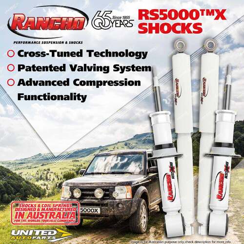 Front + Rear Rancho Shock Absorbers for Isuzu Mu-X 3.0DT WAGON COIL IFS 12-on