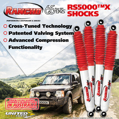 Front + Rear Rancho Shock Absorbers for Land Rover DEFENDER 110 WAGON 84-16