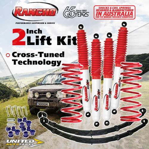 2" 50mm Lift Kit Rancho Shocks Coil Leaf for Toyota Landcruiser VDJ79R 4.5DT