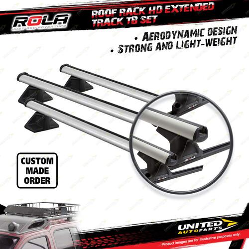 3 x Rola 1500mm HD Extended Track TB Roof Rack Bars Commercial TM CTB05-3-B