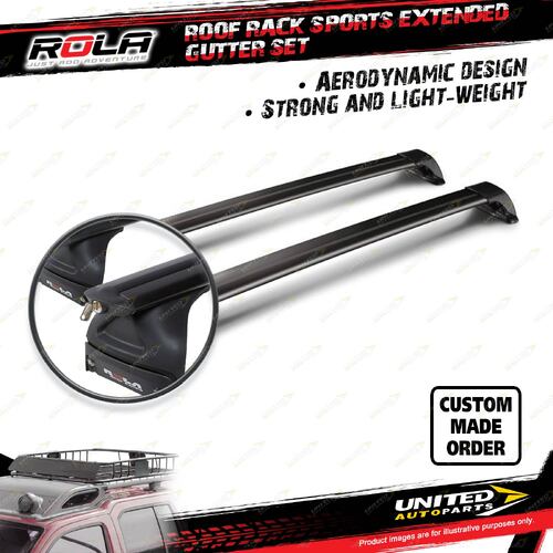 2x Rola 1500mm Sports Extended Roof Rack Bars for Land Rover Discovery Ser 2 SUV