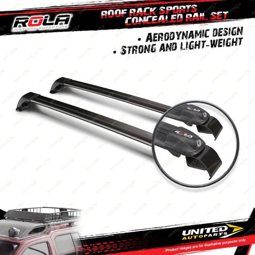 2 x Rola Sports Concealed Rail Roof Rack Bars for Subaru Tribeca B9 Wagon 06-14