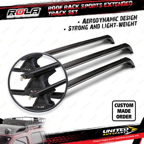 3 x Rola Sports Extended Roof Rack Bars for Volkswagen Caravelle Transporter IV