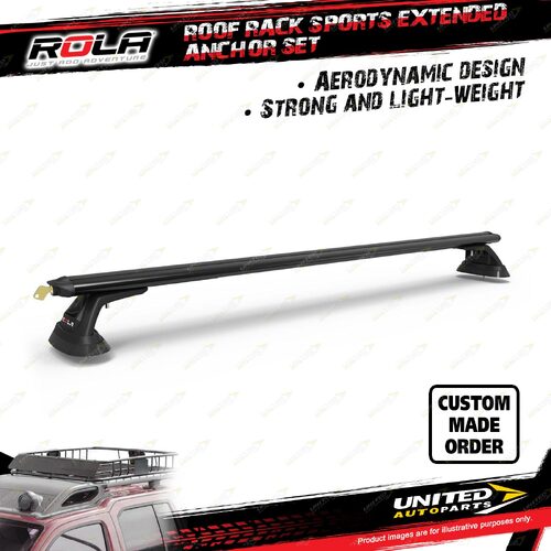 Rola Sports Extended Anchor Roof Rack Bar for Holden Colorado RG Ute 06/2012-On