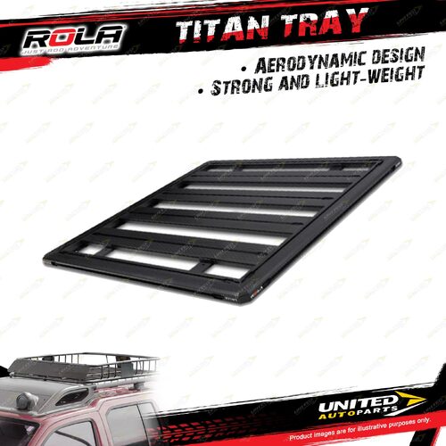 Rola 1200mm x 1200 mm Titan Aluminum Tray Black MK2 for Roof Rack