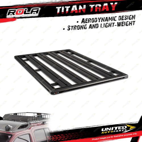 Rola 1800 mm x 1200 mm Titan Aluminum Tray Black MK for Roof Rack